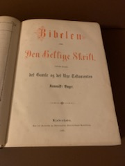 Gammel Bibel Den Hellige Bog  fra1886